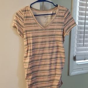 Striped maternity shirt